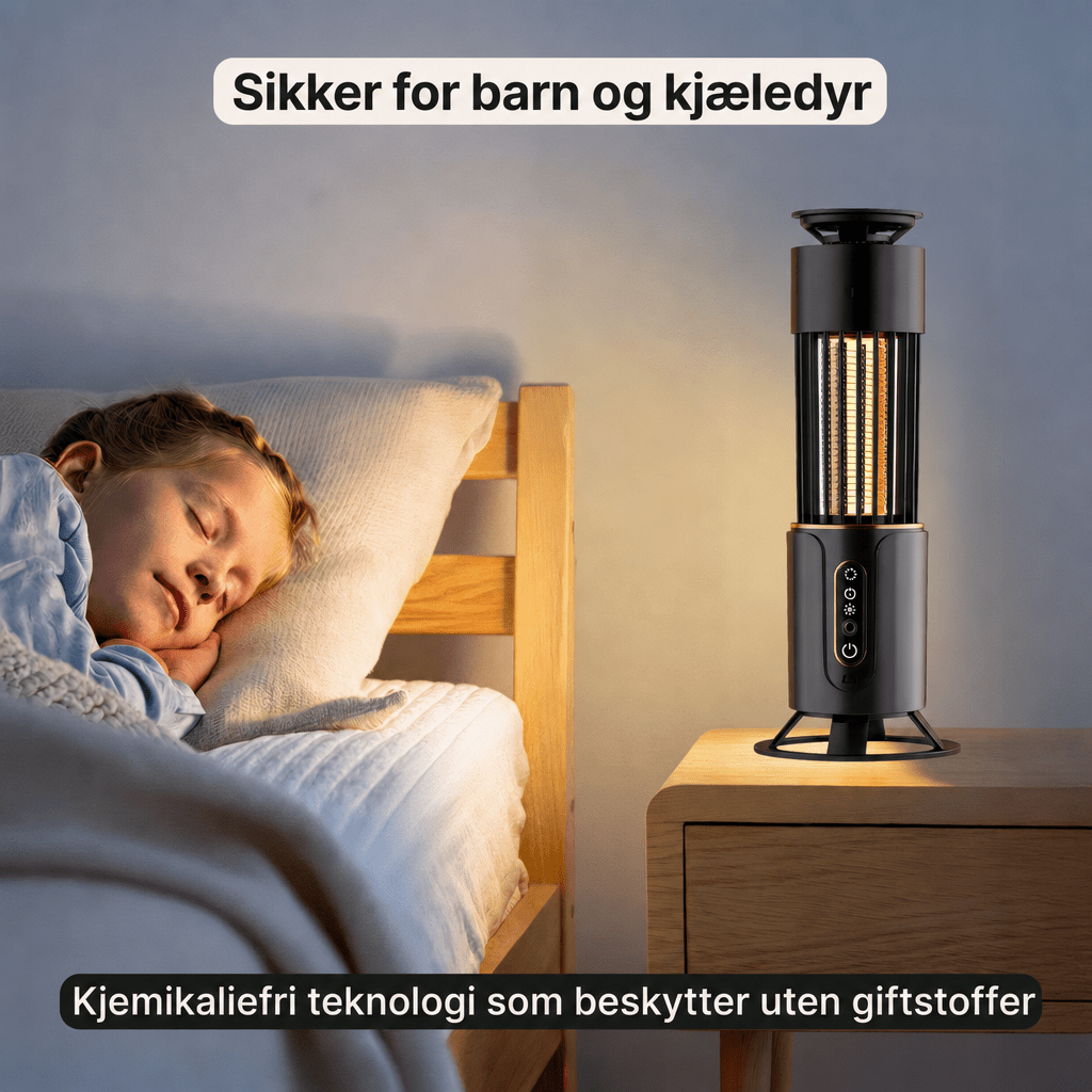 Elektrisk myggelampe – Utendørs myggfanger - AVABeauty.no